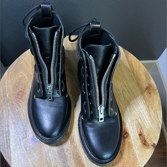 Rag & Bone Cannon Boot In Black Size: EU36 (US6) Zipper Detail - Picture 7 of 12